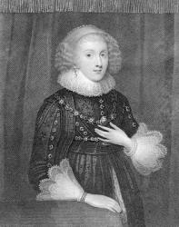 Mary Sidney, Countess of Pembroke, engraved by W.J.Fry (engraving) | Obraz na stenu