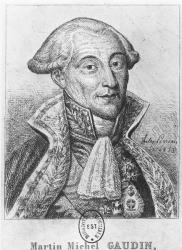 Martin Michel Gaudin, Duc de Gaete (engraving) | Obraz na stenu