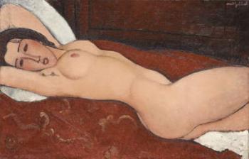 Reclining Nude, 1917 (oil on canvas) | Obraz na stenu
