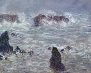 Storm, off the Coast of Belle-Ile, 1886 (oil on canvas) | Obraz na stenu