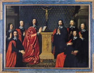 The Prevot des Marchands and the echevins of the city of Paris, 1648 (oil on canvas) | Obraz na stenu