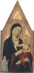 Madonna and Child with Donor, 1325-30 (tempera on panel) | Obraz na stenu