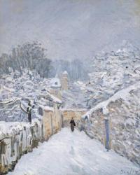 Snow at Louveciennes, 1878 (oil on canvas) | Obraz na stenu