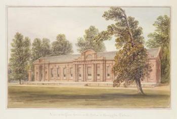 The Orangery or Greenhouse in the Garden of Kensington Palace (w/c on paper) | Obraz na stenu