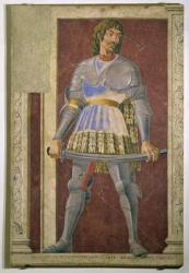 Pippo Spano (1369-1426) from the Villa Carducci series of famous men and women, c.1450 (fresco) | Obraz na stenu