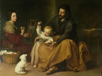 The Holy Family with the Little Bird, c.1650 (oil on canvas) | Obraz na stenu