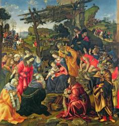 The Adoration of the Magi, 1496 (oil on panel) | Obraz na stenu