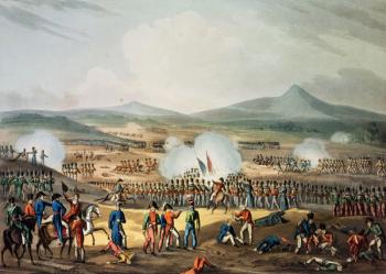 Battle of Fuentes D'Onoro, May 5th, 1811, engraved by Thomas Sutherland (b.c.1785) (engraving) | Obraz na stenu