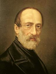 Portrait of Giuseppe Mazzini (oil on canvas) | Obraz na stenu