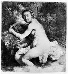 Diana at the bath, c.1631 (etching) | Obraz na stenu