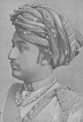 Khengarji III, Maharao of Cutch (engraving) | Obraz na stenu