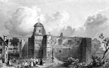 Colchester Castle, Essex, engraved by John Carr Armytage, 1832 (engraving) | Obraz na stenu