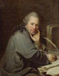 Portrait of a Writer, 1772 (oil on canvas) | Obraz na stenu