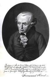 Portrait of Emmanuel Kant (1724-1804) (engraving) (b/w photo) | Obraz na stenu