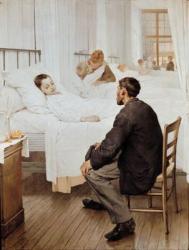 Visiting Day at the Hospital, 1889 (oil on canvas) | Obraz na stenu
