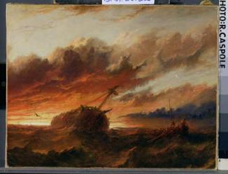 Shipwreck, c.1850 (oil on canvas) | Obraz na stenu