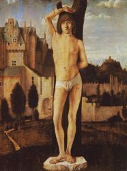 Saint Sebastian (oil on wood) | Obraz na stenu