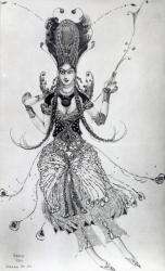 Costume design for 'The Firebird', 1910 (w/c on paper) | Obraz na stenu