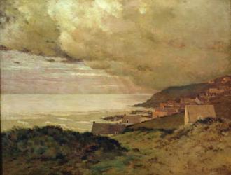 Storm, Enquihen, Pas-de-Calais, 1876 (oil on canvas) | Obraz na stenu
