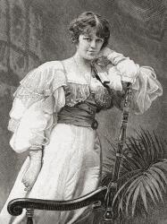 Dame Irene Vanbrugh, 1872 1949. English actress. From The Strand Magazine published 1897. | Obraz na stenu