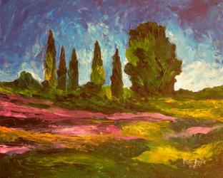 Lavenders are blooming, 2009 (acrylic on canvas) | Obraz na stenu