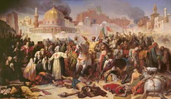 Taking of Jerusalem by the Crusaders, 15th July 1099, 1847 (oil on canvas) | Obraz na stenu