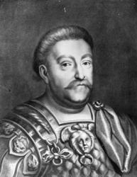 Portrait of John III Sobieski (engraving) (b/w photo) | Obraz na stenu
