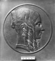 Baronne de Forget, born Lavalette, 1847 (bronze) | Obraz na stenu
