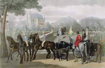 The Start, engraved by R. Woodman (colour litho) | Obraz na stenu