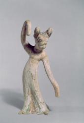 Funerary statue of a dancer, Tang Dynasty (618-907) (stone) | Obraz na stenu