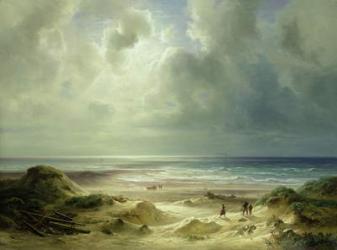 Dune by Hegoland, Tranquil Sea (oil on canvas) | Obraz na stenu