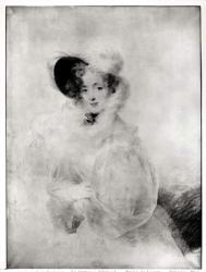 Charlotte Louise Eleonore Adelaide d'Osmond, Countess de Boigne (1781-1866) early 19th century (pastel on canvas) (b/w photo) | Obraz na stenu
