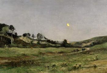 Evening over the Dunes of Equihen (oil on canvas) | Obraz na stenu