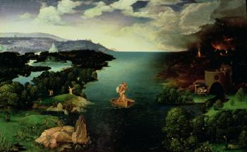 Charon Crossing the River Styx, 1515-24 (oil on panel) | Obraz na stenu