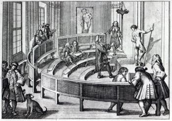 Life drawing class, 1739 (engraving) (b/w photo) | Obraz na stenu