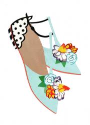 Summer Sandals, 2014, (cut paper) | Obraz na stenu