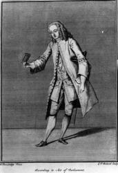 According to Act of Parliament, made by Louis Phillippe Boltard after Bartholomew Dandridge, 1737 (etching) | Obraz na stenu