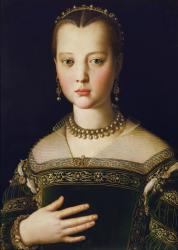 Portrait of Maria de' Medici, 1551 (tempera on panel) | Obraz na stenu