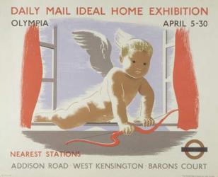 Poster for the Daily Mail Ideal Home Exhibition at Kensington Olympia, London, 1938 (colour litho) | Obraz na stenu