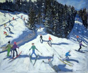 Mid-morning on the Piste, 2004 (oil on canvas) | Obraz na stenu