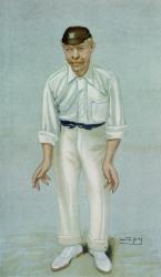 'Bobby', caricature of the cricketer Robert Abel, published 5th June 1902 in Vanity Fair (colour litho) | Obraz na stenu