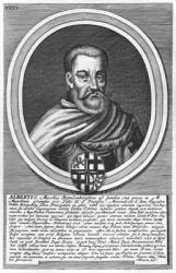 Albert of Brandenburg (xylograph) (b/w photo) | Obraz na stenu