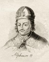 Alfonso X of Castile, from 'Crabb's Historical Dictionary', published 1825 (litho) | Obraz na stenu