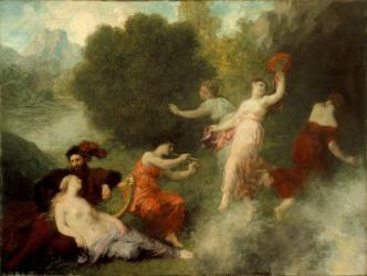 Tannhäuser on the Venusberg, 1864 (oil on canvas) | Obraz na stenu