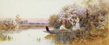 Picking Blossoms. 1895 (w/c on paper) | Obraz na stenu