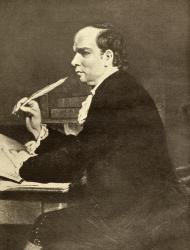 Oliver Goldsmith (1730-74) (engraving) | Obraz na stenu