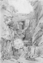 Kloof on Table Mountain, 1801 (pencil on paper) | Obraz na stenu