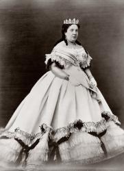 Maria Christina of the Two Sicilies or, in Spanish, María Cristina de Borbón, princesa de las Dos Sicilias, 1806–1878. Queen consort of Spain (1829 to 1833) and Regent of Spain (1833 to 1840). Wife of Fernando VII of Spain | Obraz na stenu
