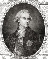 James Harris, 1st Earl of Malmesbury, from 'Histoire de la Revolution Francaise' by Louis Blanc (1811-82) (engraving) | Obraz na stenu