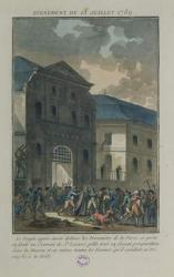 The Pillage of the Saint-Lazare Convent, 13th July 1789 (aquatint) | Obraz na stenu